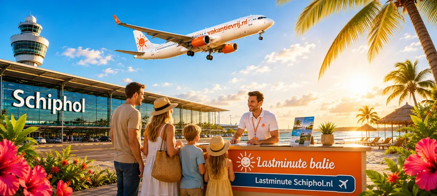 Last Minute vertrek balie Schiphol
