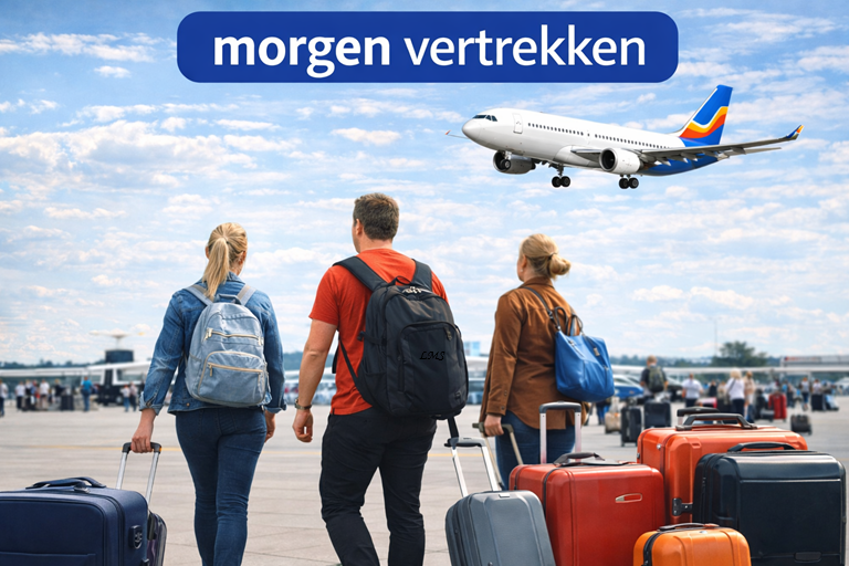 Morgen vertrekken